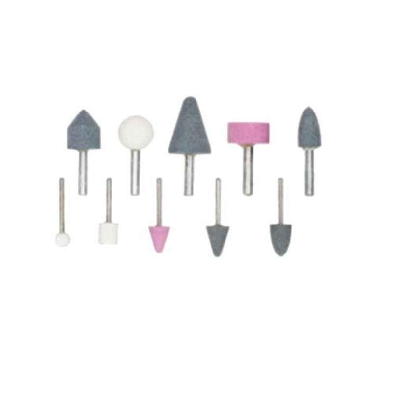 GSK Corporation 10 Pcs Abrasive Mounted Stone Set