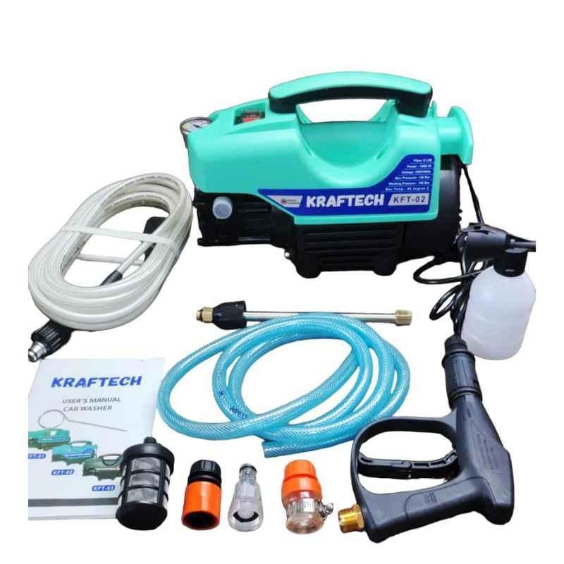 Kraftech 1600W 130bar High Pressure Washer for Car, Bike & Home Cleaning Purpose, KFT 02