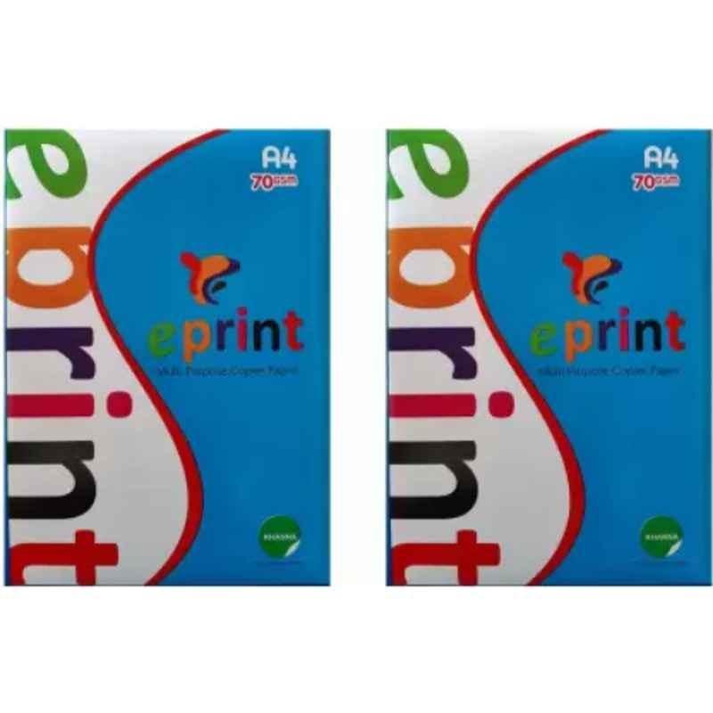 Khanna Eprint 500 Sheets 70 GSM White Copier Paper (Pack of 5)