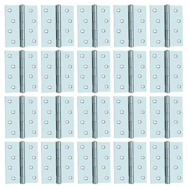 Screwtight 4 inch Iron Chrome Finish Door & Cabinet Butt Hinge, S170106CP-20 (Pack of 20)