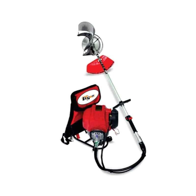 Latson BX-35B 1.5HP 4 Stroke 50cc Engine Operated Back Pack Crop Brush Cutter with Nylon Rope Trimmer