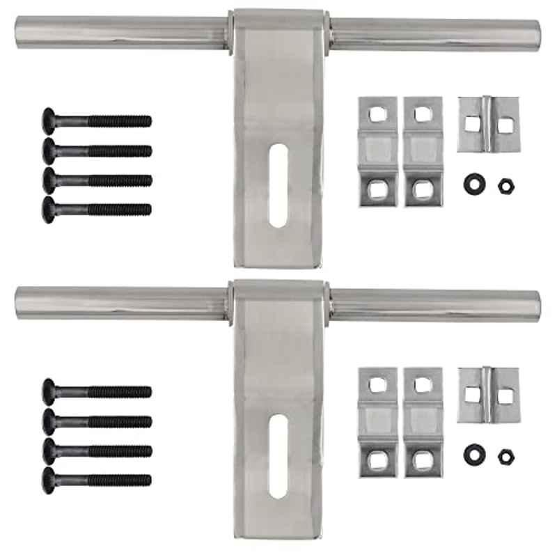 Screwtight Lahar 10 inch Stainless Steel Door Aldrop(Pack of 2)