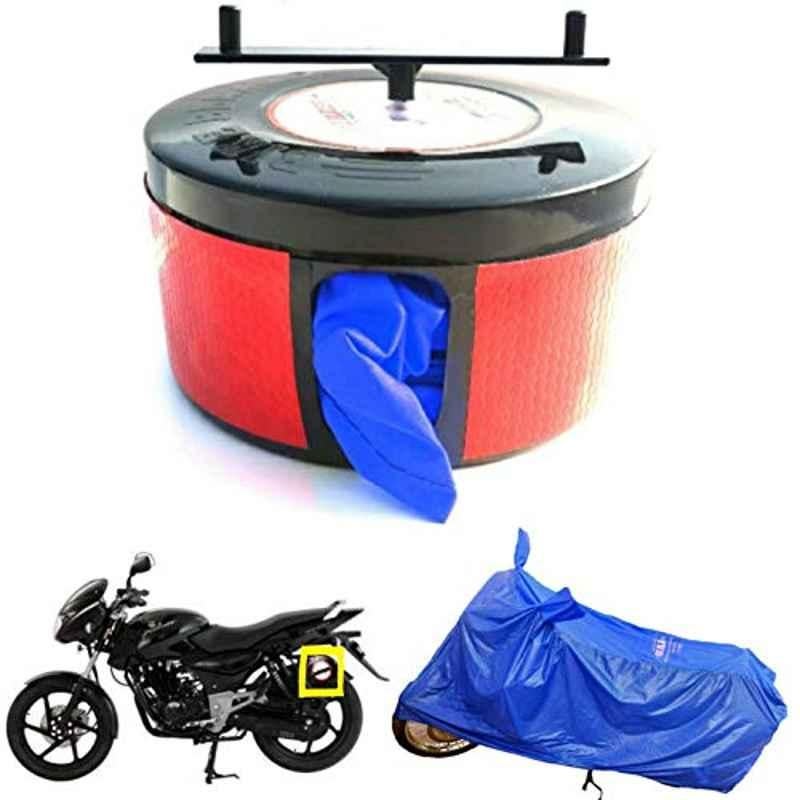Bike Blazer Cobalt Blue Nylon Taffeta Universal Size Semi-Automatic Bike Body Cover for Bajaj Pulsar NS200, Pulsar 220F & Pulsar NS125