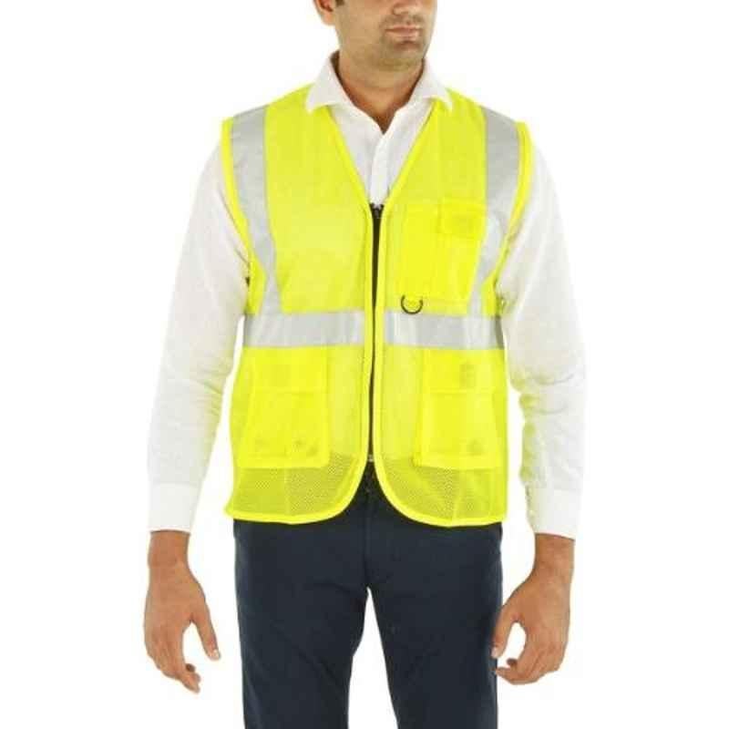 Club Twenty One Workwear xxlarge Yellow Polyester Safety Jacket with 2 inch Reflective Tape