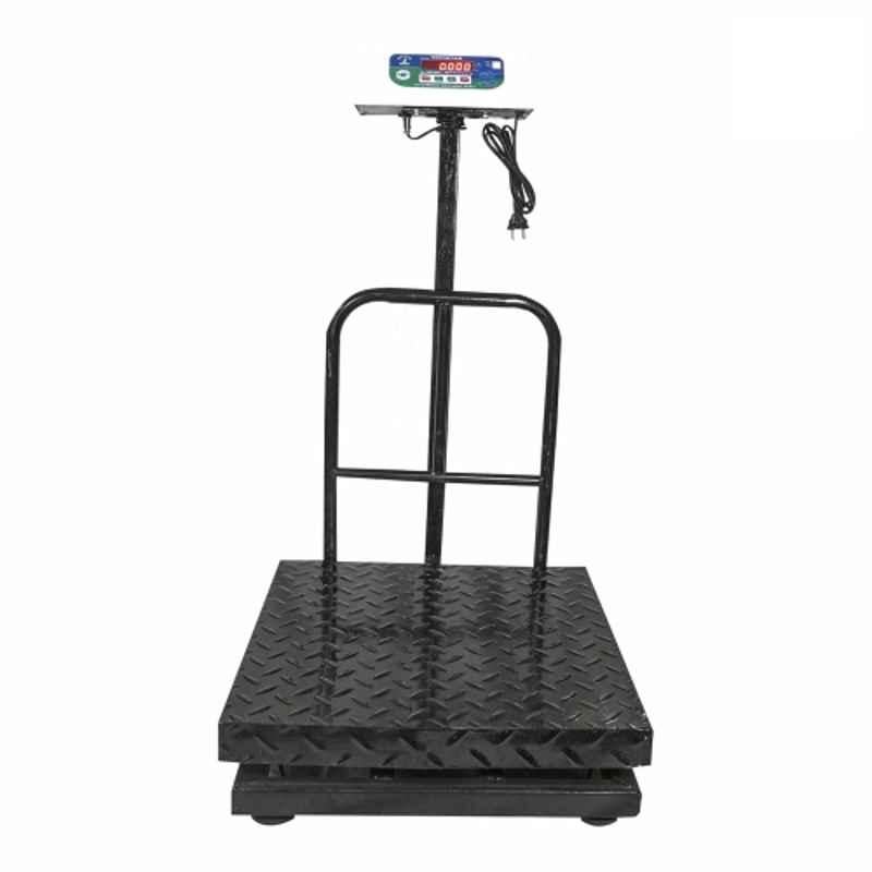 Kingstar 300kg 500x500mm Metal Red LED Backlit Display Weighing Scale