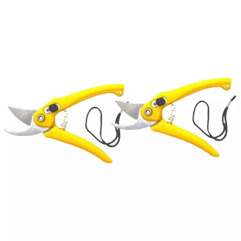 Sky Blue 0.98 inch Iron Bypass Pruner, SBPRUNERMDX0249 (Pack of 2)