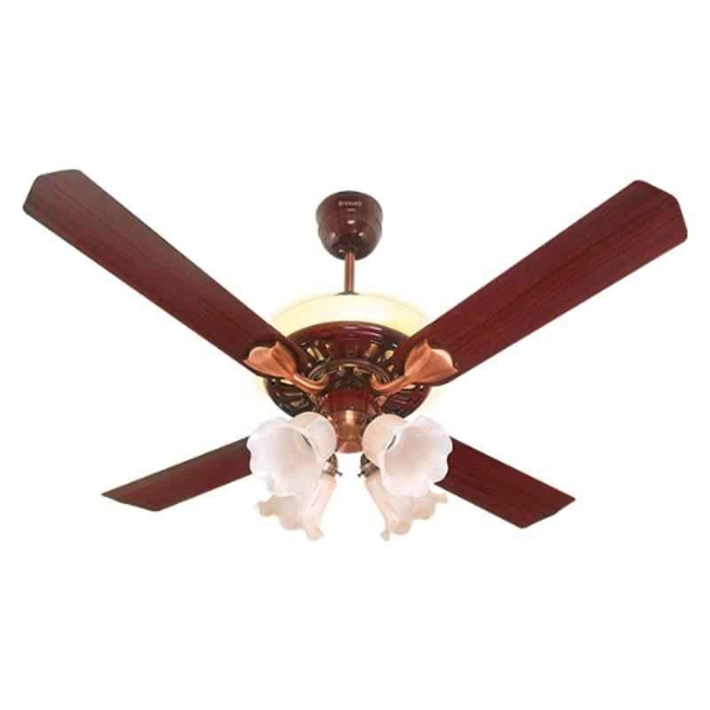 Breezalit Ambience 75W Rosewood Designer Ceiling Fan with Remote, BZ023, Sweep: 1200 mm