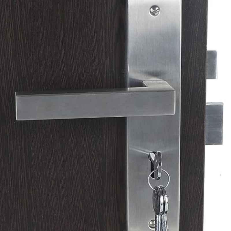 Homexpert LB301 8 inch 60mm Stainless Steel Silver Ky Plate Mortise Door Lock Set