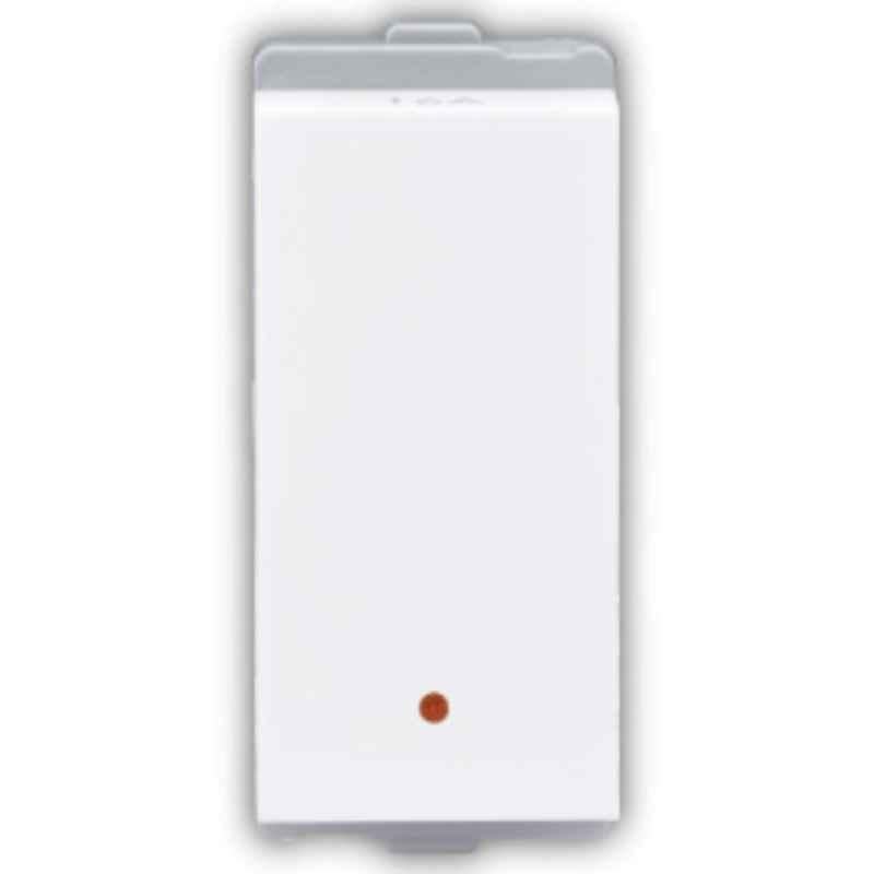L&T Entice 10A 1 Way 1M Switch with Indicator, CB91301SW10 (Pack of 20)
