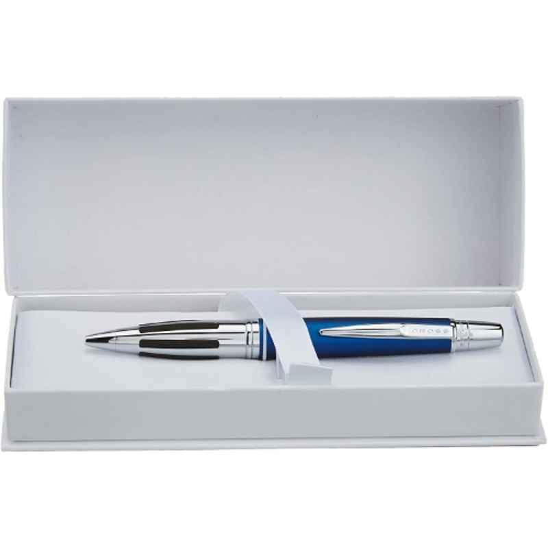 Cross Contour Blue Ink Chrome Finish Ball Pen, AT0322-2