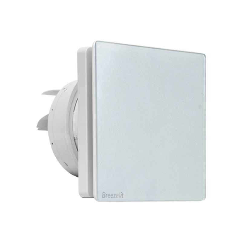 Breezalit Vent Air Glass Series 24W White Exhaust Fan, BZ076, Sweep: 150 mm