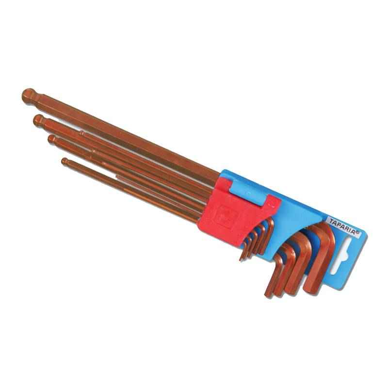 Taparia 10 Pieces Extra Long Ball Point Allen Keys Set, KBHI 10X (Pack of 5)