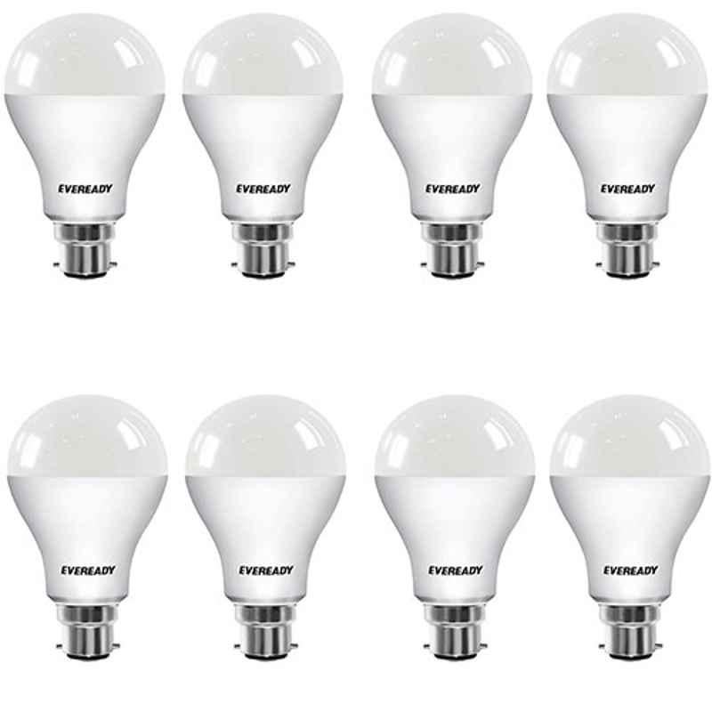 Eveready 14W 1400lm B22D Cool Day White Round LED Bulb (Pack of 8)