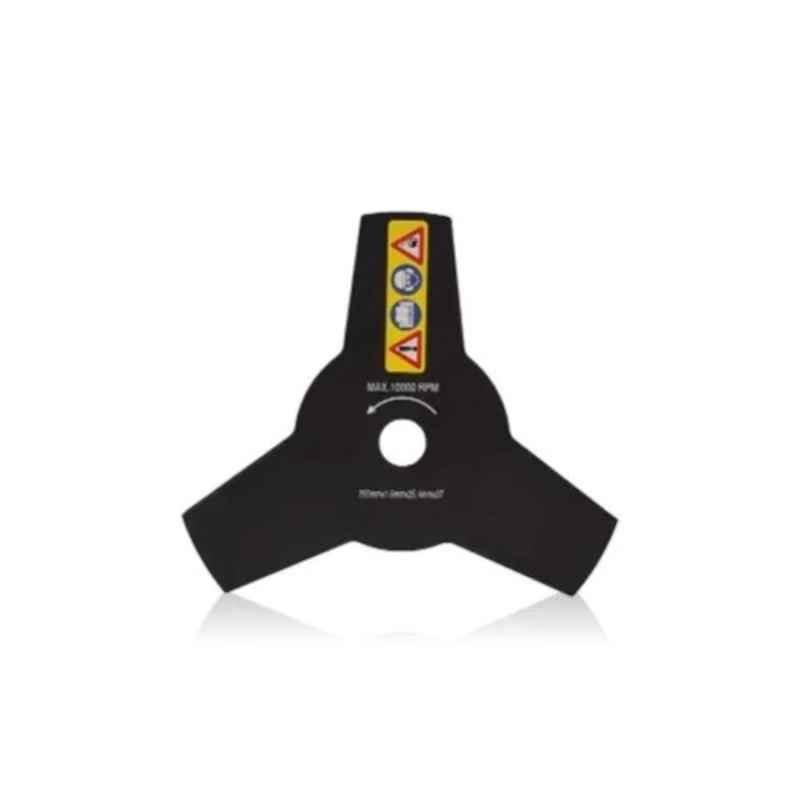Latson 3 Teeth Carbon Steel Black Blade for Brush Cutter, MTAK-AC-BR-917