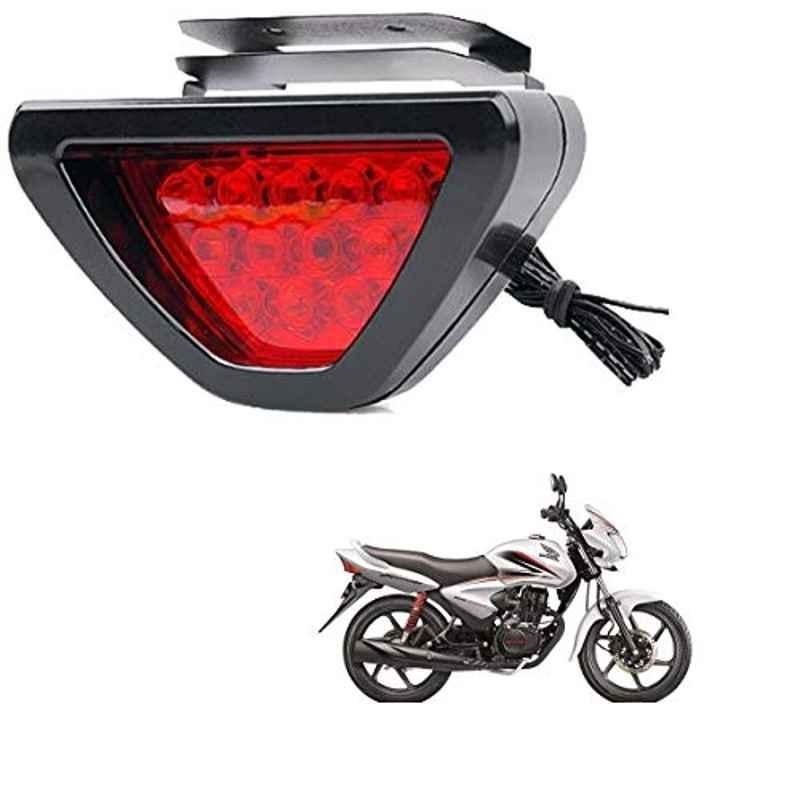 Kozdiko 12 LED Triangle Shape Bike Brake Light with Flash Mode for Honda CB Shine, koz_94776