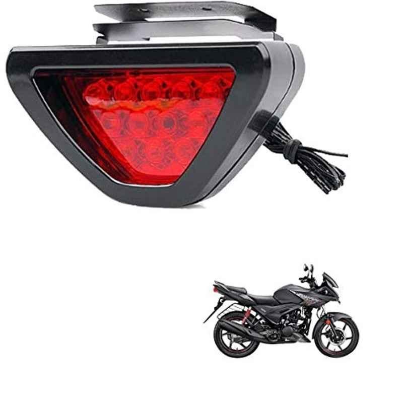 Kozdiko 12 LED Triangle Shape Bike Brake Light with Flash Mode for Hero Ignitor, koz_94803