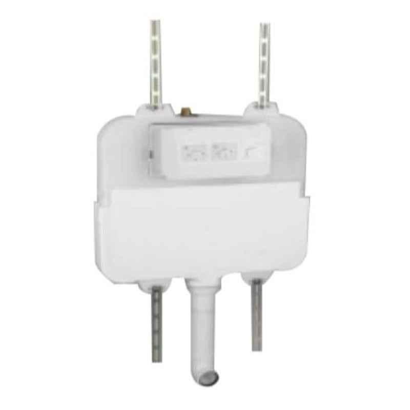 Bravat Wall Mount White Concealed Cistern without Flush Plate, BCT-001