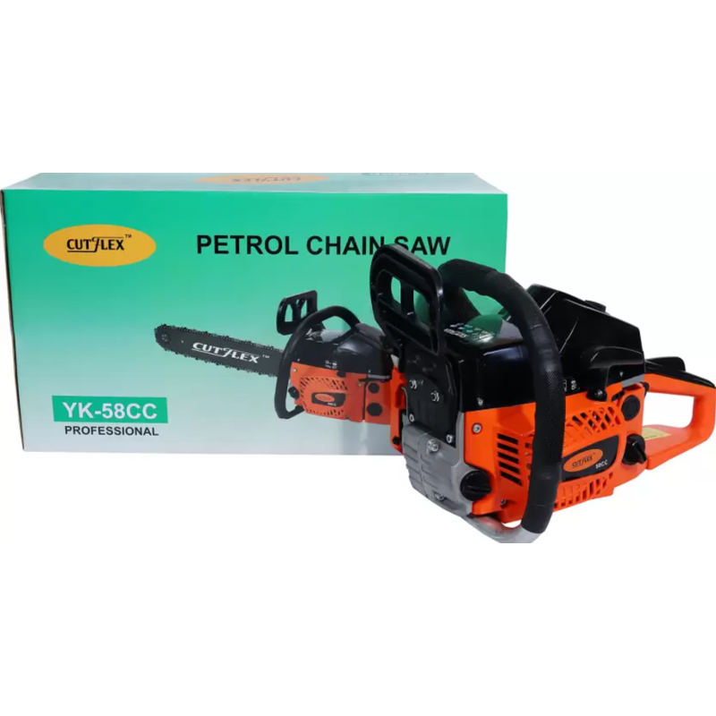 Cutflex 22 inch Petrol Chain Saw without Battery, YK-58CC