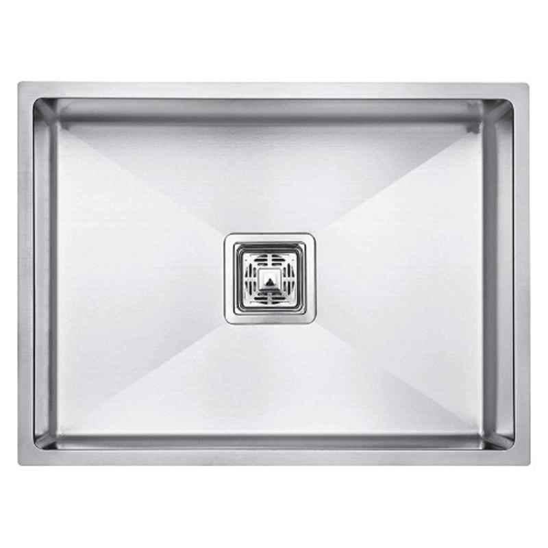 IRIS Millennium 24x18x10 inch Stainless Steel Silver Matt Finish Single Bowl Kitchen Sink