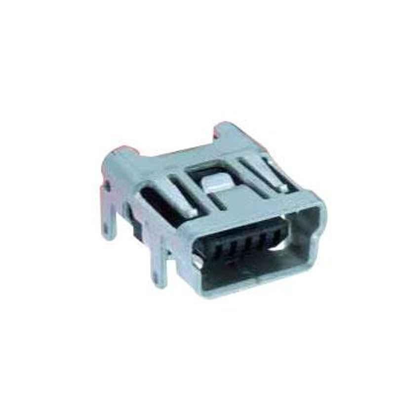 Hirose Mini B Recept RA TH Bttm MNT USB Connector, UX60SC-MB-5S8