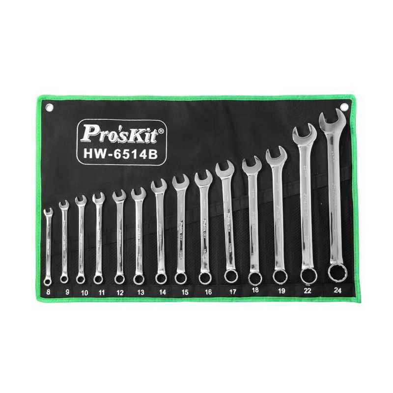 Proskit HW-6514B 14Pcs Combination Wrench (Metric)