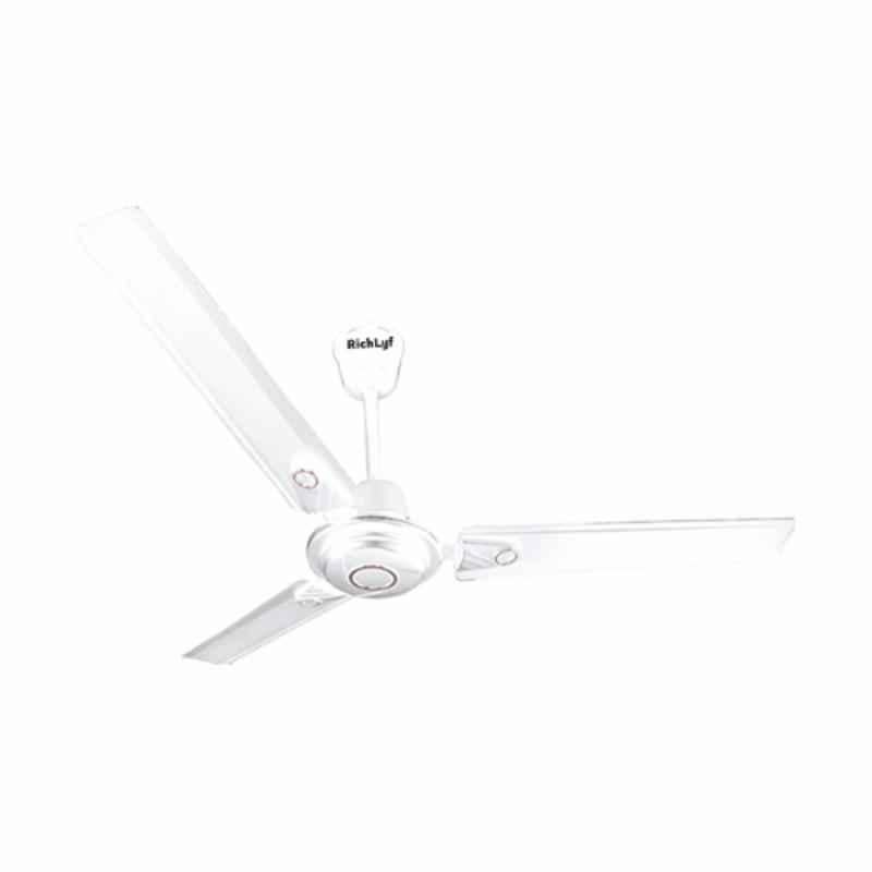 RichLyf R2 50W 5 Star White Ceiling Fan, Sweep: 1200 mm