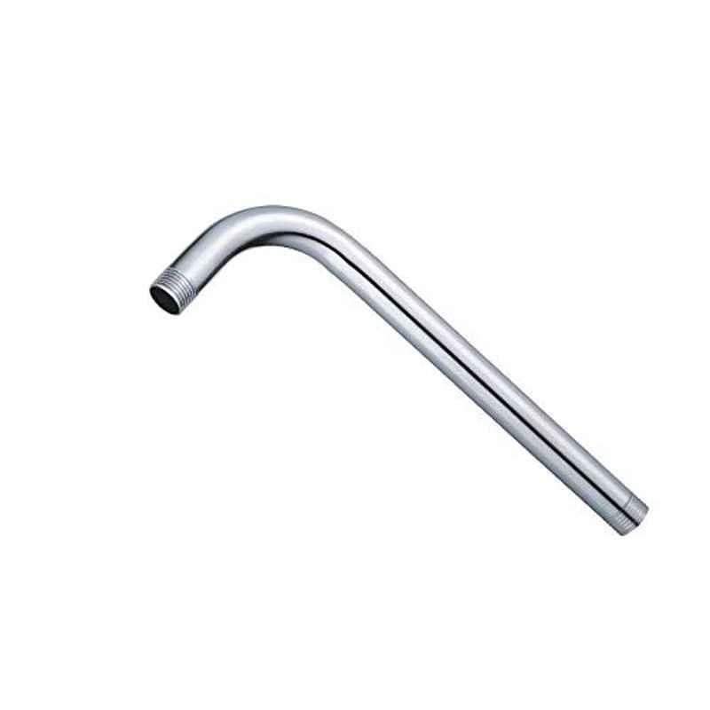 Logger 15 inch Stainless Steel Chrome Round Shower Arm with Wall Flange, L5012008A1