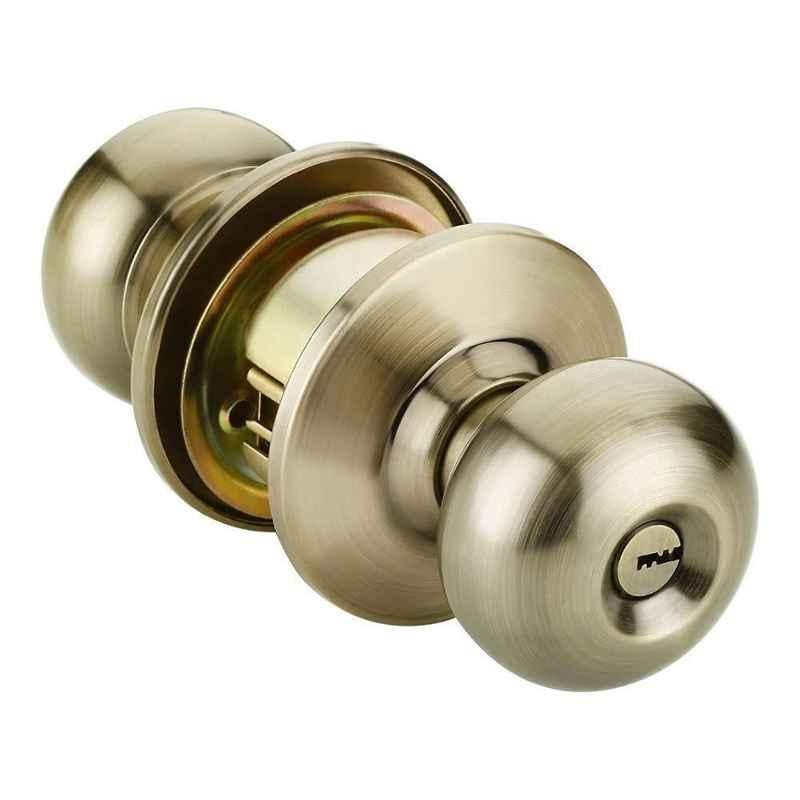 IPSA Antique Stainless Steel Cylindrical Lock Lockset Tubular Door Knob with Computer Key, 7041