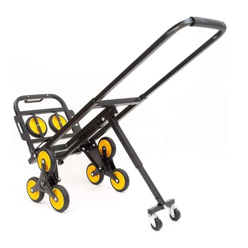 Welbuilt 150kg Aluminium Portable Stair Climbing Metal Hand Truck with Foldable Platform & 1 Year Warranty