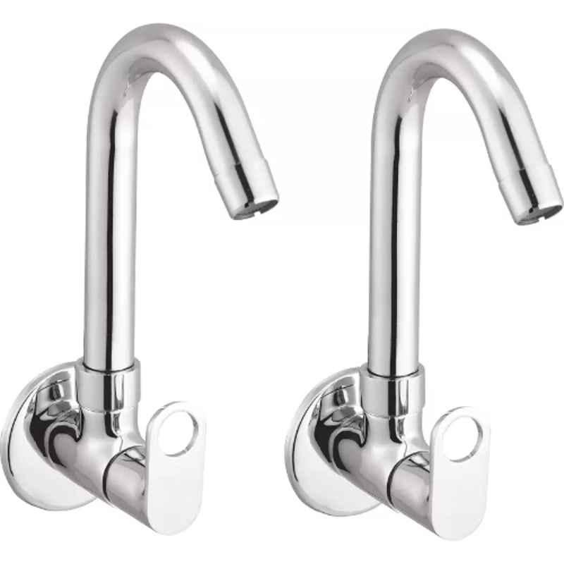 Fastgear Prime Brass Chrome Finish 360 deg Sink Tap (Pack of 2)