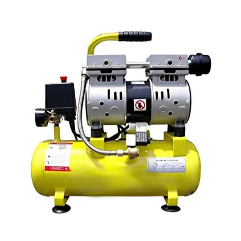 Imported 9 Litre Oil Free Sound Less Air Compressor with 0.75HP Motor & 116 psi Pressure, AG-WP-20233766