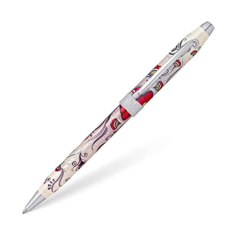 Cross Botanica Black Ink Red Hummingbird Vine Ballpoint Pen with 1 Pc Black xxlarge Tip Set, AT0642-3