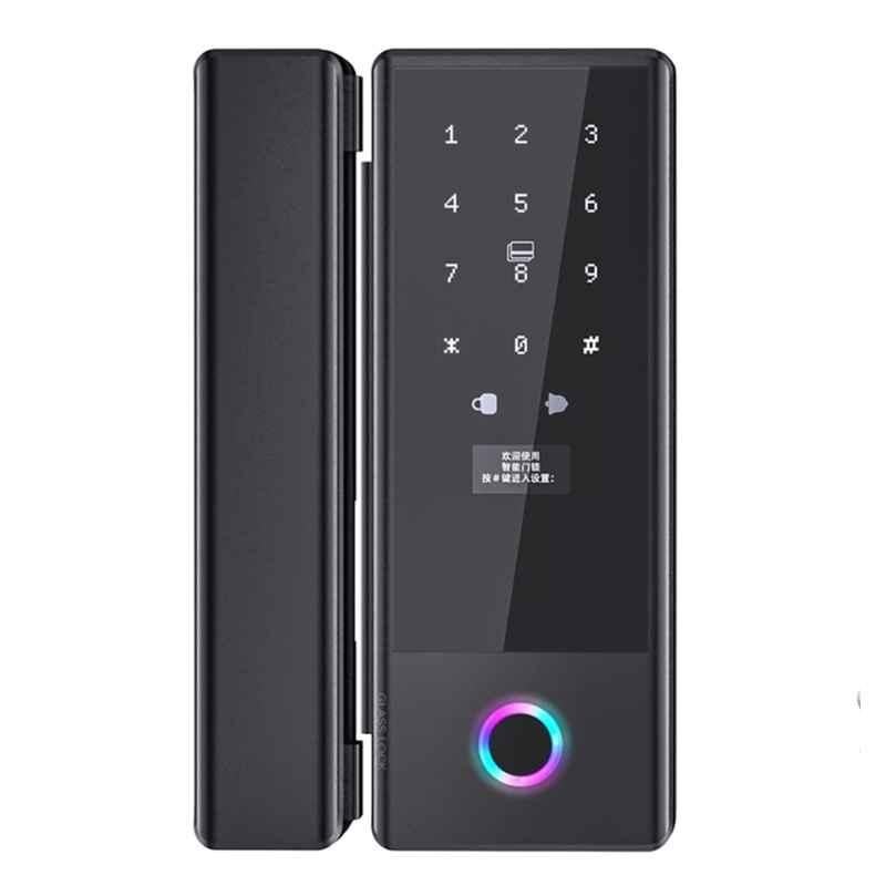 Nexmot NX G5 Black Curved Aluminium 6 Ways Access Method Smart Door Lock