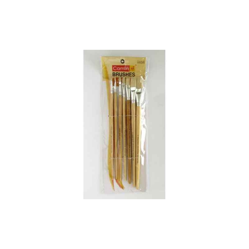 Camlin Series 56 White Bristle Flat Paint Brush, 2056501