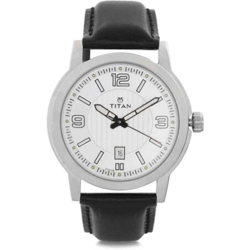 Titan Black Analog Watch for Men, NN1730SL01