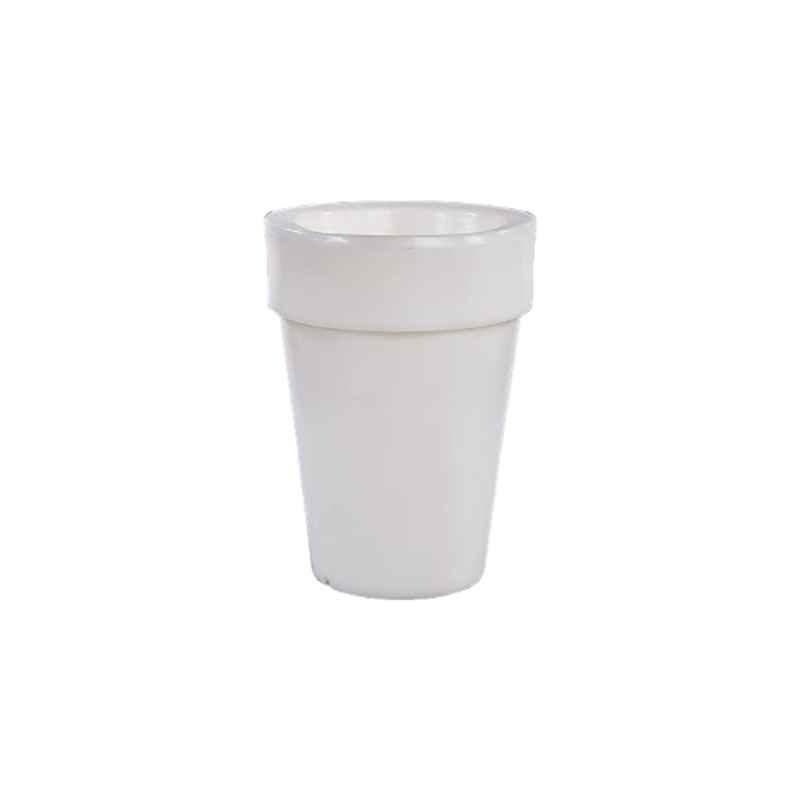 Blume Curvada 19 inch Natural Plastic Round Polished Finish Flower Pot with LED, CR-IL-M1-NTR