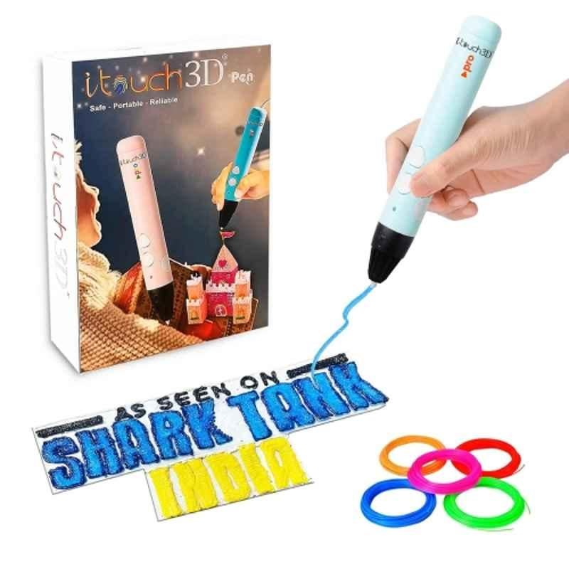 WOL3D Itouch Pro Blue 3D Pen with 5 Filaments for Kids