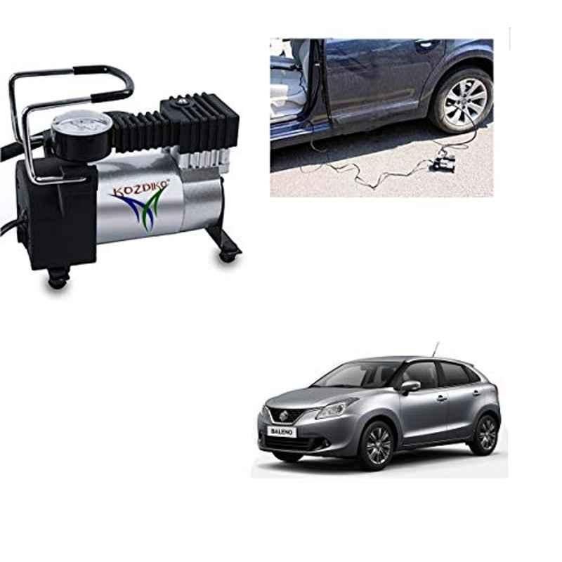 Kozdiko 12V DC Heavy Duty Metal Tyre Inflator for Maruti Suzuki Baleno Nexa, Tyre_Inflator_D111