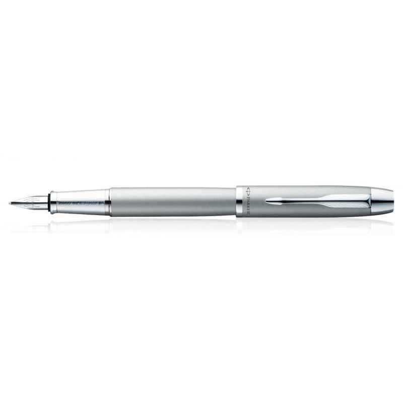 Parker Im Metal Silver Fine Nib CT Fountain Pen, 9000013220