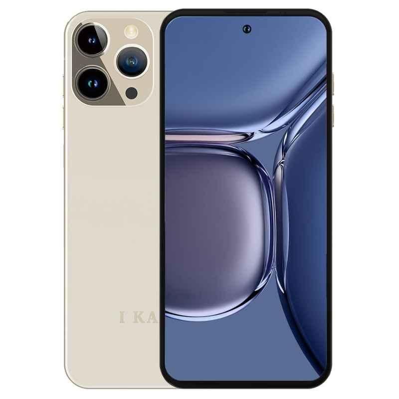 I Kall S2 6GB/128GB 6.8 inch Gold Smartphone with Triple Rear Camera