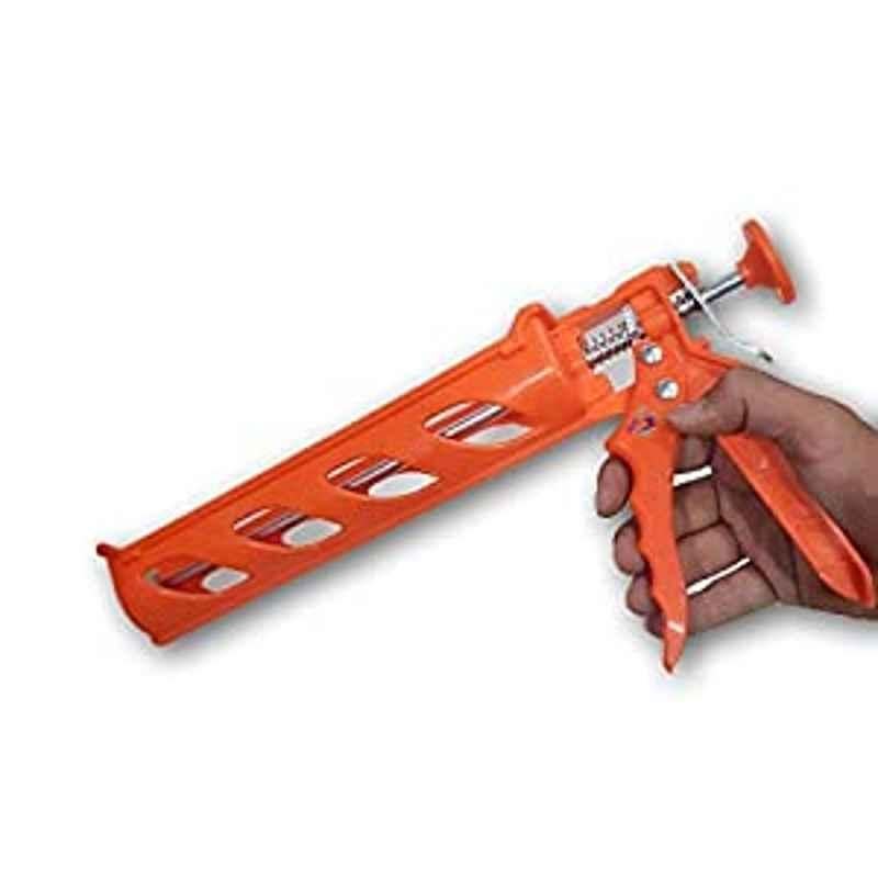 Krost Shock Resistant Plastic Silicon/Caulking Gun, Orange