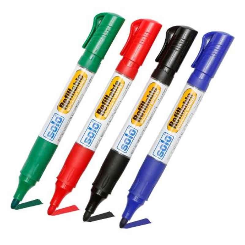 Solo Black White Board Marker Pen, WBM01 (Pack of 20)