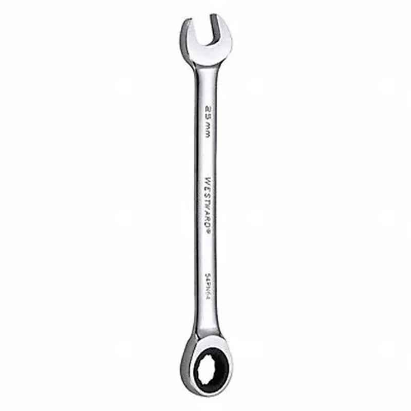 Westward 13 inch Alloy Steel Chrome Ratchet Wrench, 54PN64