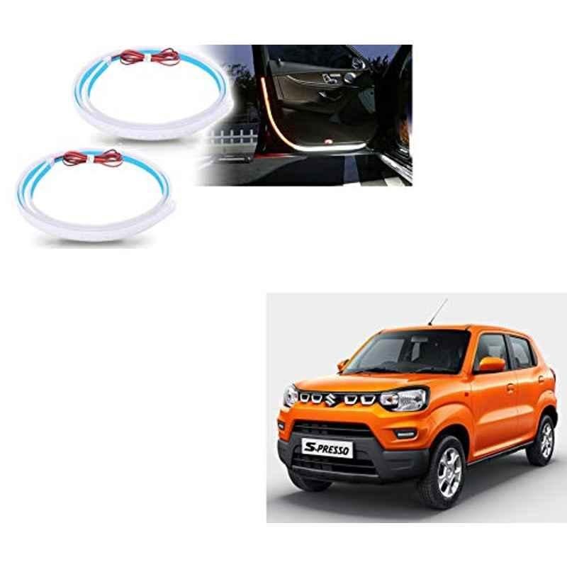 Kozdiko 2 Pcs 120cm Car Door Opening Warning LED Strips Safety Light Set for Maruti Suzuki S-Presso