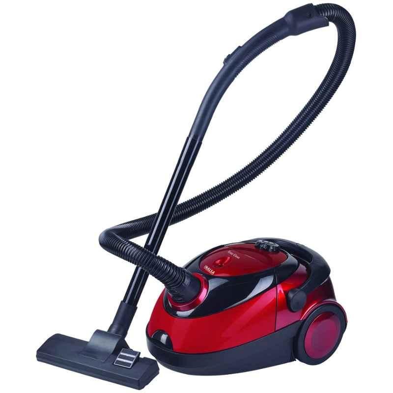 Inalsa Easy Clean 1200W Red & Black Canister Vacuum Cleaner with 2 Litre Washable Cloth Filter Bag