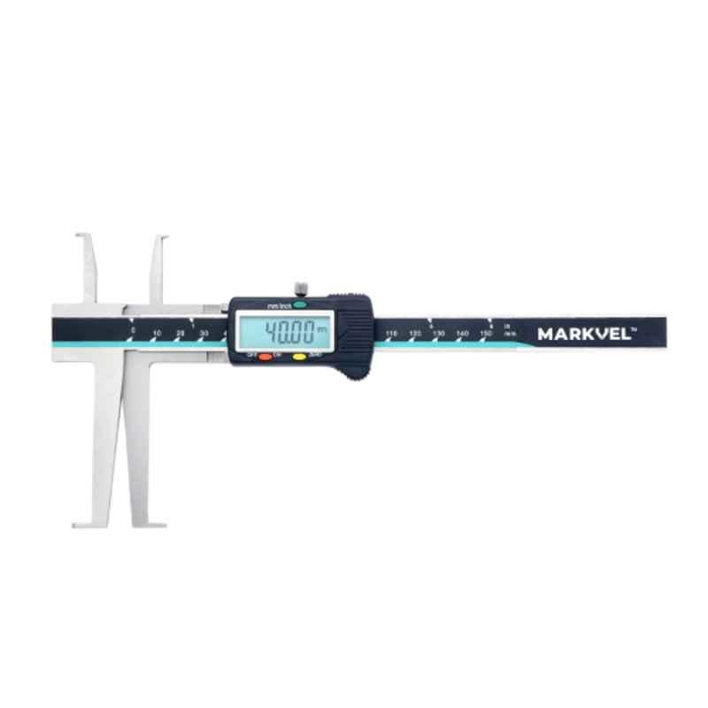 Markvel 9-200mm Stainless Steel Inside Groove Digimatic Caliper with Upper Jaws, 125-920U