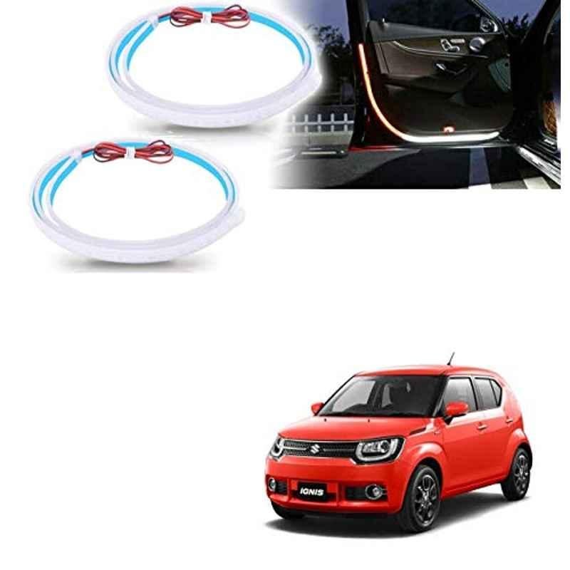 Kozdiko 2 Pcs 120cm Car Door Opening Warning LED Strips Safety Light Set for Maruti Suzuki Ignis