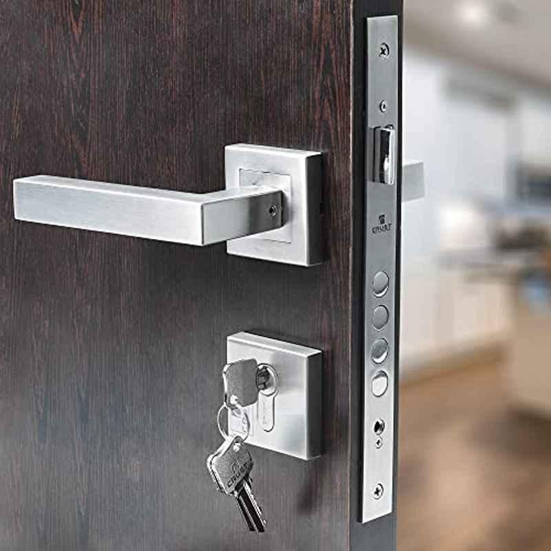 Voltizi Bego Rose Antique Brass Finish Mortise Door Lock Handle Set with Both Side Key