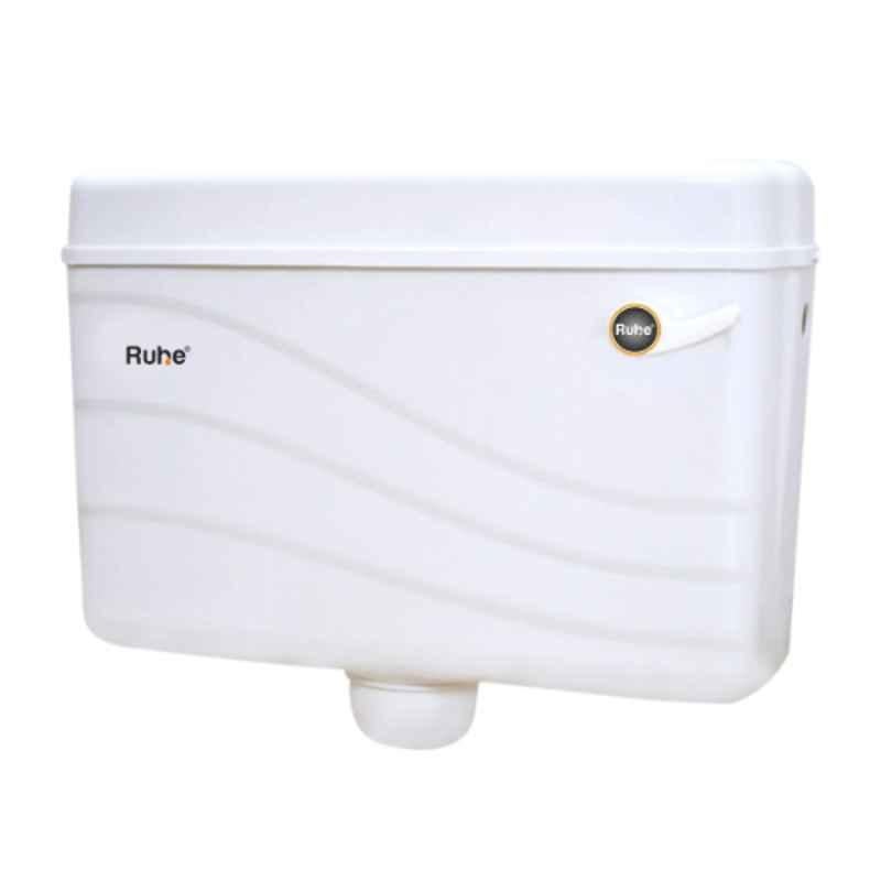 Ruhe 10L PVC White Flushing Cistern, 17-2501