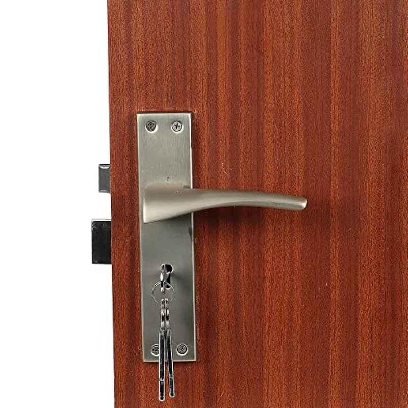 Voltizi 70mm â€ŽZinc â€ŽSatin Finish Mortise Door Long Keyed Lock Set for Main Door Long Keyed, CRZ023